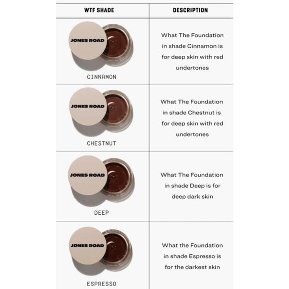 4g What The Foundation WTF Jones Road Bobbi Brown - Picture 7 of 15